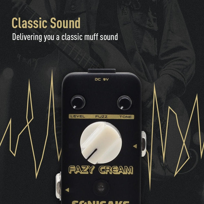 Sonicake - Fazy Cream Fuzz - Mini Guitar Pedal (QSS-17) - Gsus4