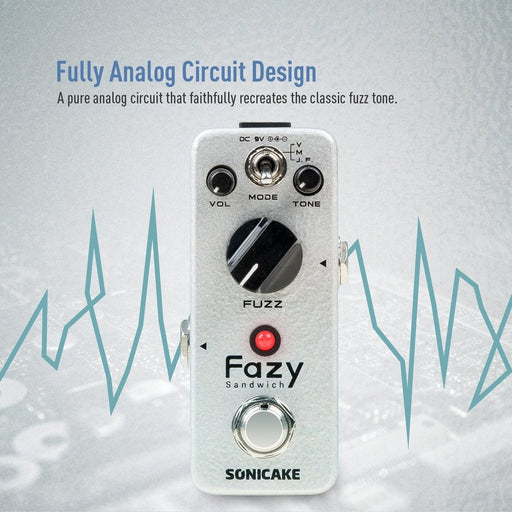 Sonicake - Fazy Sandwich Fuzz - Mini Guitar Pedal (QSS-24) - Gsus4