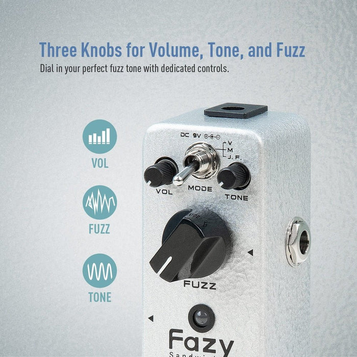 Sonicake - Fazy Sandwich Fuzz - Mini Guitar Pedal (QSS-24) - Gsus4