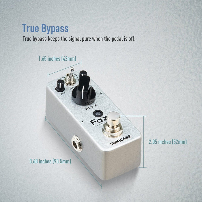 Sonicake - Fazy Sandwich Fuzz - Mini Guitar Pedal (QSS-24) - Gsus4