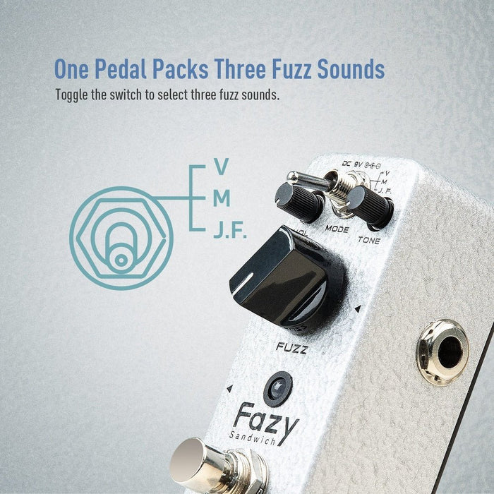 Sonicake - Fazy Sandwich Fuzz - Mini Guitar Pedal (QSS-24) - Gsus4