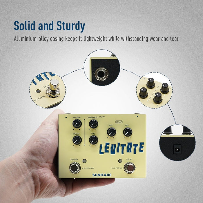 Sonicake - Levitate Delay & Reverb - Dual Guitar Pedal (QDS-02) - Gsus4