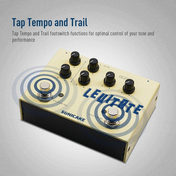 Sonicake - Levitate Delay & Reverb - Dual Guitar Pedal (QDS-02) - Gsus4