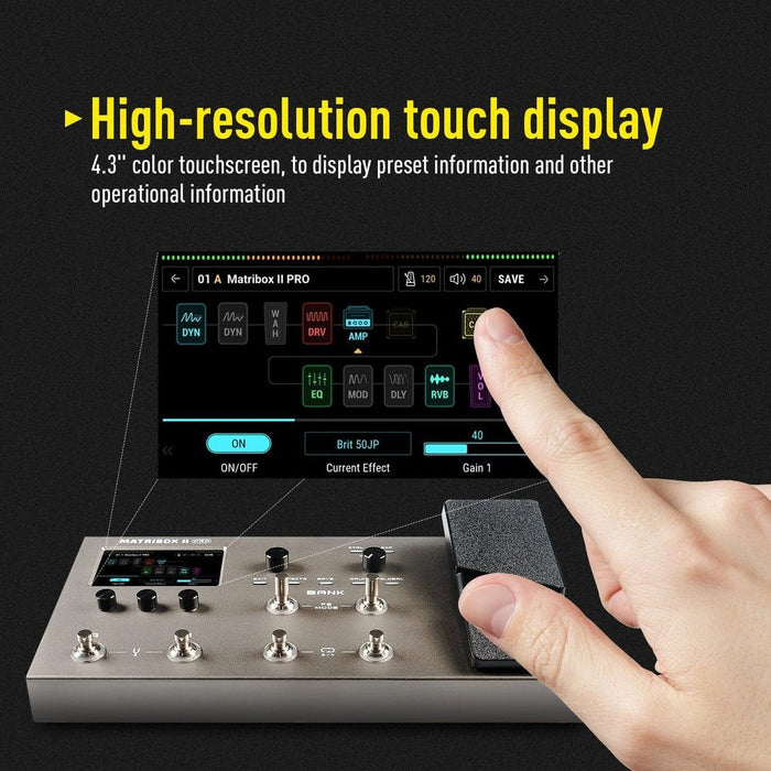 Sonicake - Matribox II Pro - Multi-Effects Guitar Pedal (QME-200) - Gsus4