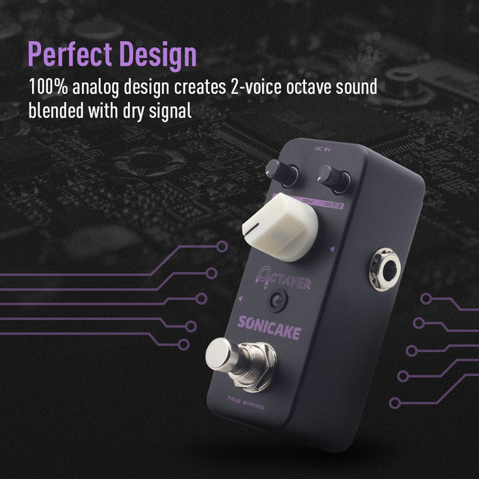 Sonicake - Octaver - Mini Guitar Pedal (QSS-19) - Gsus4