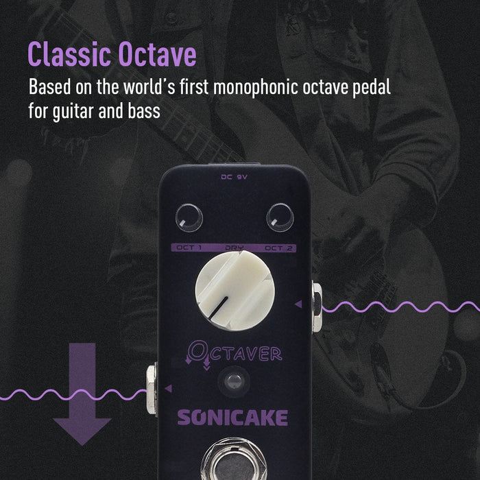 Sonicake - Octaver - Mini Guitar Pedal (QSS-19) - Gsus4