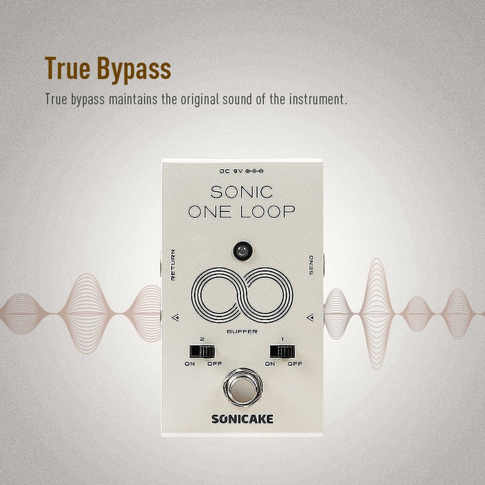 Sonicake - One Loop Liner Selctor / AB / Buffer- Guitar Pedal (QCS-01) - Gsus4