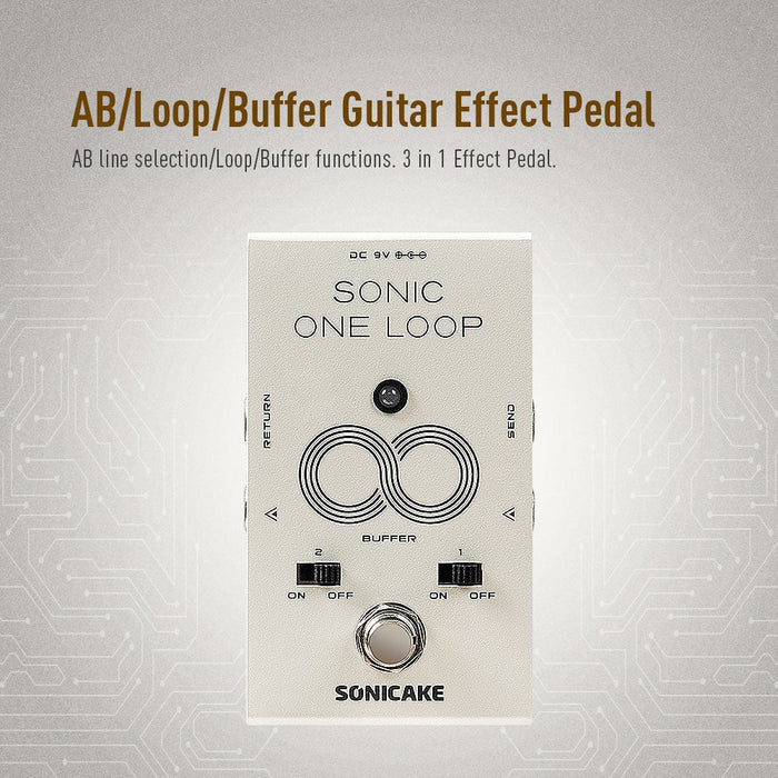 Sonicake - One Loop Liner Selctor / AB / Buffer- Guitar Pedal (QCS-01) - Gsus4