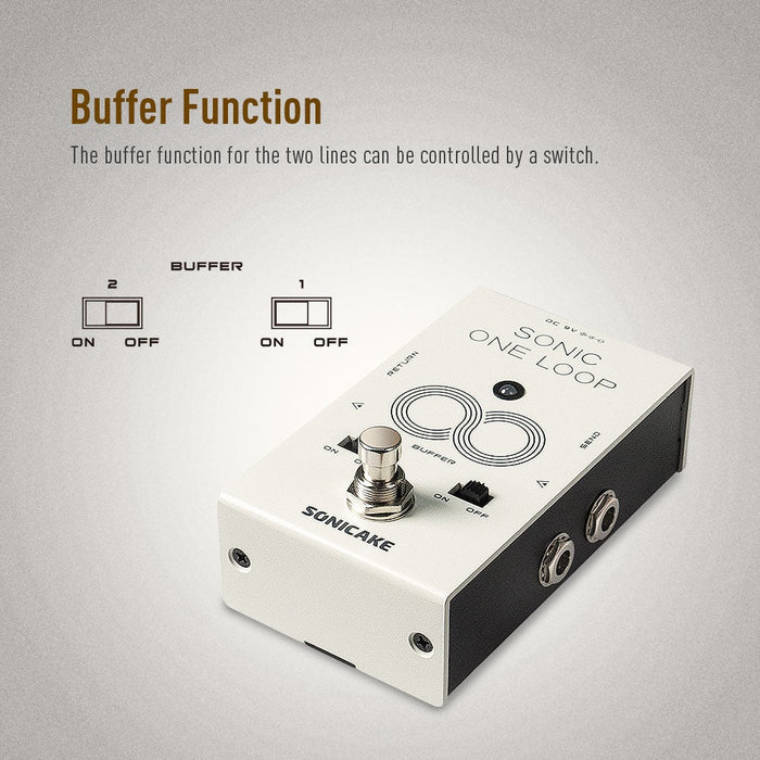 Sonicake - One Loop Liner Selctor / AB / Buffer- Guitar Pedal (QCS-01) - Gsus4