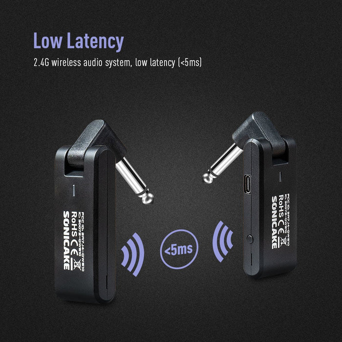 Sonicake - QWS10 Wireless Guitar System 2.4G (QWS-10) - Gsus4