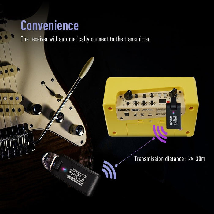 Sonicake - QWS10 Wireless Guitar System 2.4G (QWS-10) - Gsus4