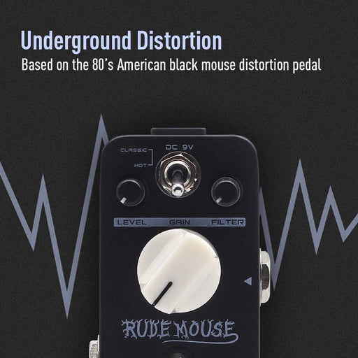 Sonicake - Rude Mouse Distortion - Mini Guitar Pedal (QSS-18) - Gsus4