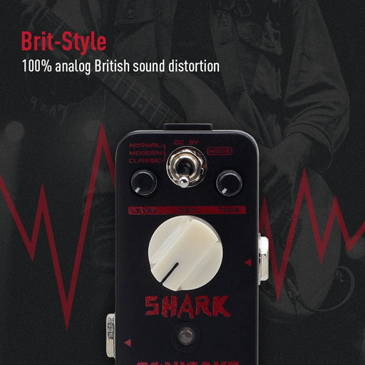 Sonicake - Shark Triple Distortion - Mini Guitar Pedal (QSS-05) - Gsus4