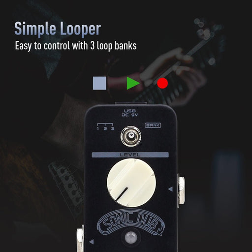 Sonicake - Sonic Dub USB-C Looper - Mini Guitar Pedal (QSS-13) - Gsus4