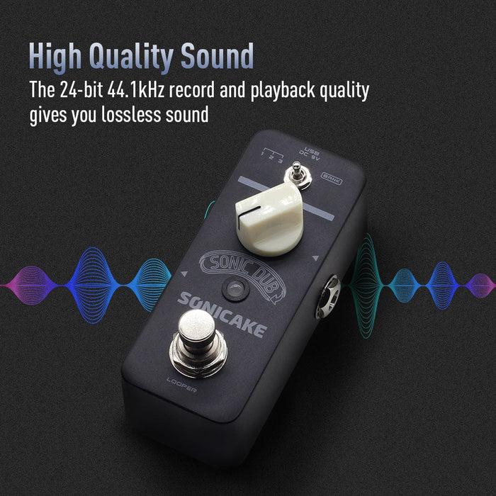Sonicake - Sonic Dub USB-C Looper - Mini Guitar Pedal (QSS-13) - Gsus4