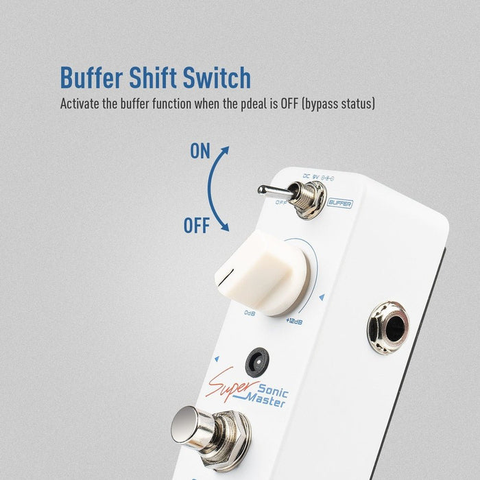 Sonicake - Super Master Clean Boost - Mini Guitar Pedal (QSS-22) - Gsus4