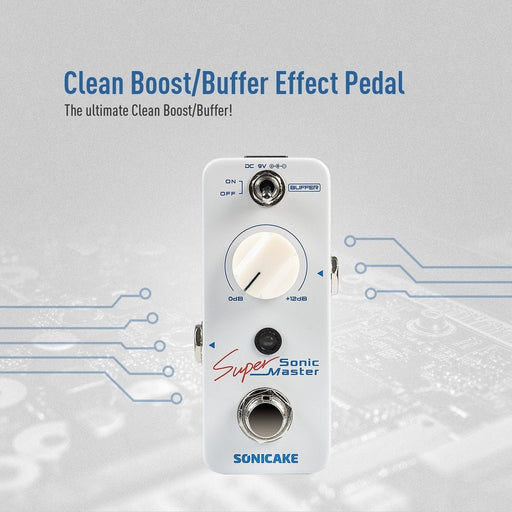 Sonicake - Super Master Clean Boost - Mini Guitar Pedal (QSS-22) - Gsus4