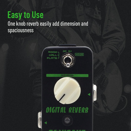 Sonicake - Triple Digital Reverb - Mini Guitar Pedal (QSS-06) - Gsus4