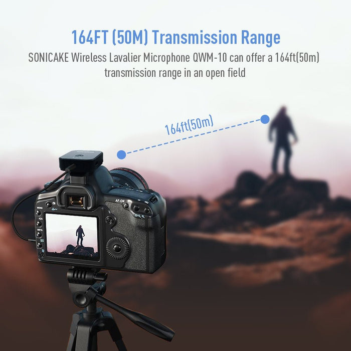 Sonicake - Wireless Mic System for Phones, Interviews, Youtube ETC (QWM-10) - Gsus4