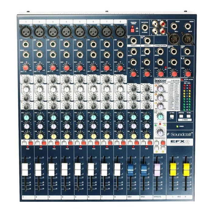 Soundcraft EFX8 8 Channel High - Performance Lexicon Effects Mixer (SCF-E535000000) - Gsus4
