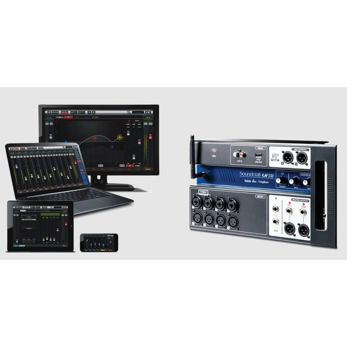 Soundcraft Ui12 12 - Channel Digital Mixer with Wireless Control (SCF-5056215) - Gsus4