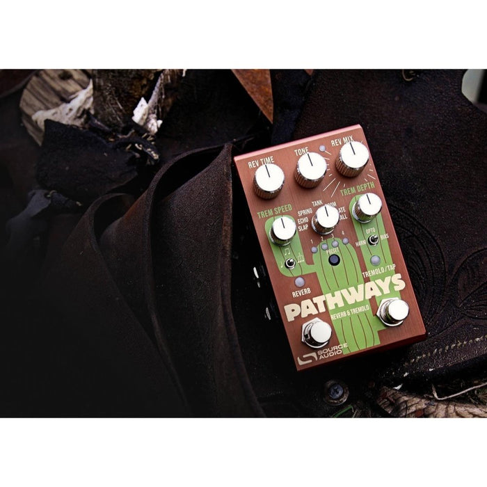 Source Audio | PATHWAYS | Stereo Reverb & Tremolo Pedal | PRE - ORDER (Ships mid April) (SA-PATHWAYS) - Gsus4