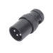 SquarePlug | Low Profile XLR Right Angle | Black | Male | SPXA - MBK (Each) (SPXA-MBK) - Gsus4
