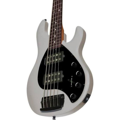 Sterling by Music Man RAY35HH-CGR-R2 StingRay Ray35 HH Electric Bass - Chalk Grey (RAY35HH-CGR-R2) - Gsus4