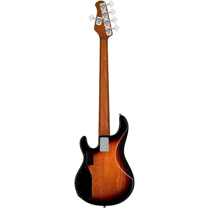 Sterling by Music Man RAY35SM-3TS-R2 StingRay Ray35 Spalted Maple 5-String Bass - 3-Tone Sunburst (RAY35SM-3TS-R2) - Gsus4
