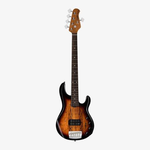 Sterling by Music Man RAY35SM-3TS-R2 StingRay Ray35 Spalted Maple 5-String Bass - 3-Tone Sunburst