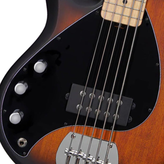 Sterling Ray 5 Left Hand - Vintage Sunburst - Maple Neck (RAY5LH-VSBS-M1) - Gsus4