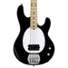 Sterling StingRay RAY2 Bass Guitar - Black with Maple Neck (RAY2-BK-M1) - Gsus4