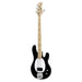 Sterling StingRay RAY2 Bass Guitar - Black with Maple Neck (RAY2-BK-M1) - Gsus4