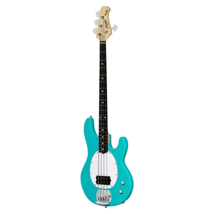 Sterling StingRay RAY2 Bass Guitar - Electric Blue with Amaranth Neck (RAY2-ELB-A1) - Gsus4
