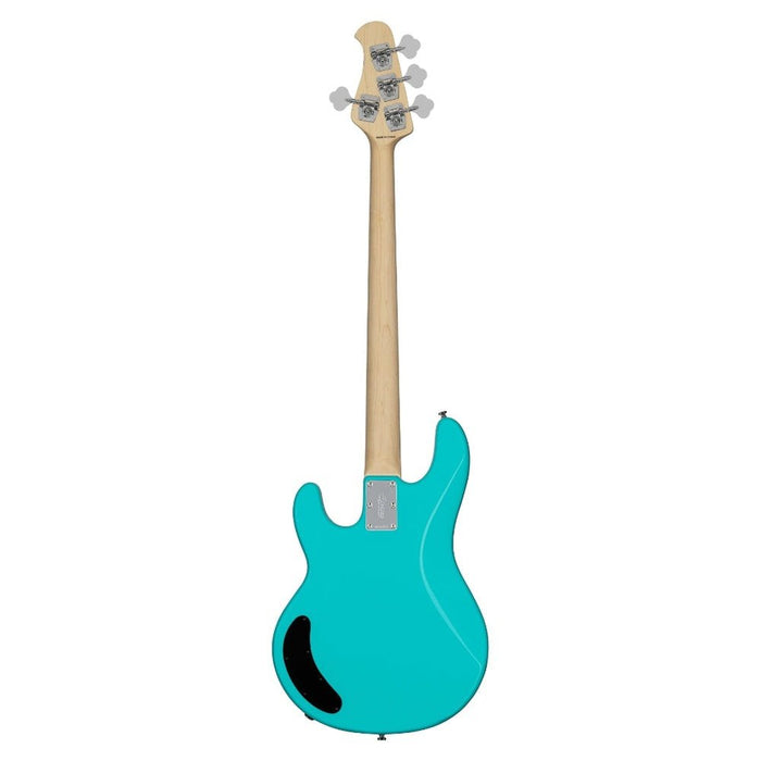 Sterling StingRay RAY2 Bass Guitar - Electric Blue with Amaranth Neck (RAY2-ELB-A1) - Gsus4