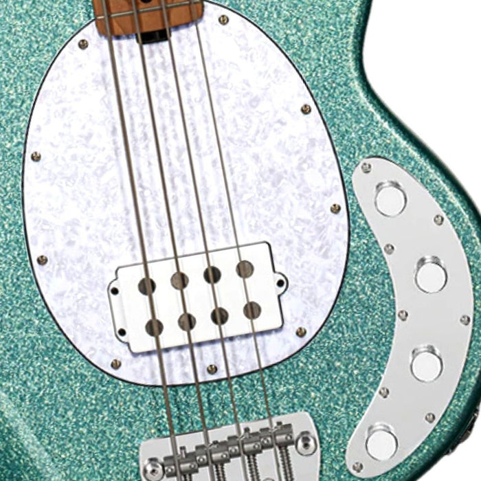 Sterling Stingray RAY34 - Seafoam Sparkle - Roasted Maple (RAY34-SPK-M2) - Gsus4