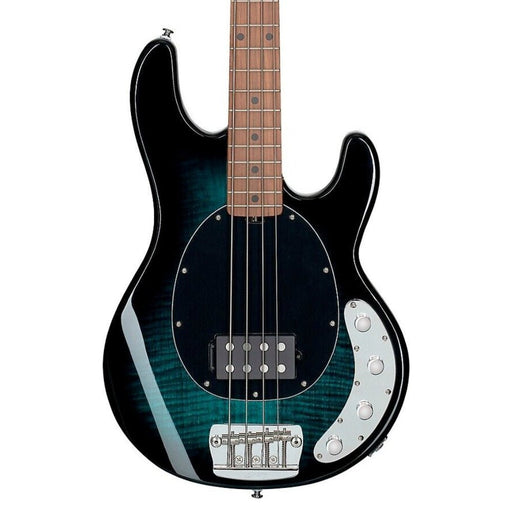 Sterling StingRay RAY34FM Bass Guitar - Teal (RAY34FM-TL-M2) - Gsus4