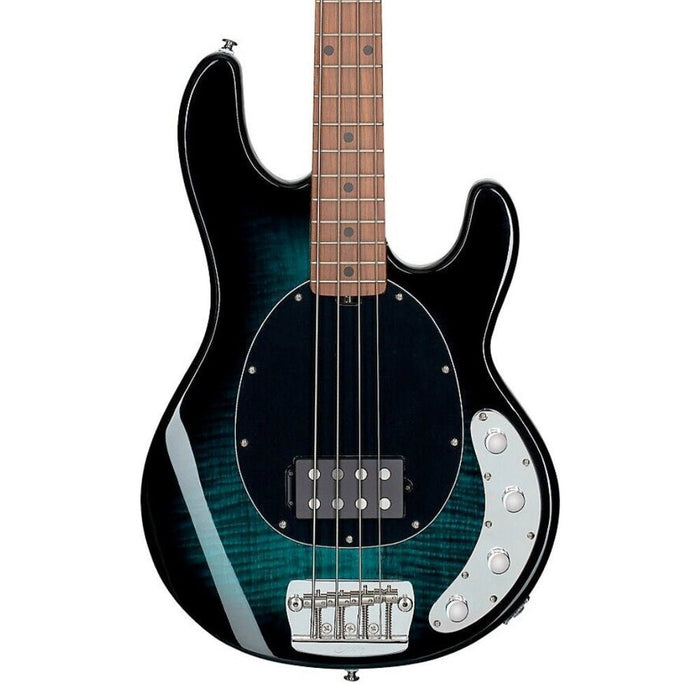 Sterling StingRay RAY34FM Bass Guitar - Teal (RAY34FM-TL-M2) - Gsus4