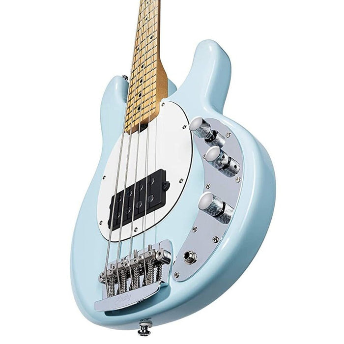 Sterling StingRay Short Scale RAYSS4, Daphne Blue (RAYSS4-DBL-M1) - Gsus4