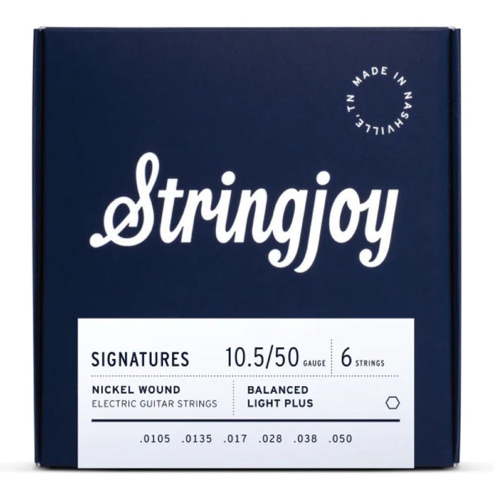 Stringjoy | Signatures | Balanced Light Plus Gauge (10.5 - 50) | Nickel Wound | Electric Guitar Strings (SJ - BAL105) - Gsus4