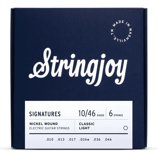 Stringjoy | Signatures | Classic Light Gauge (10 - 46) | Nickel Wound | Electric Guitar Strings (SJ - NW1046) - Gsus4