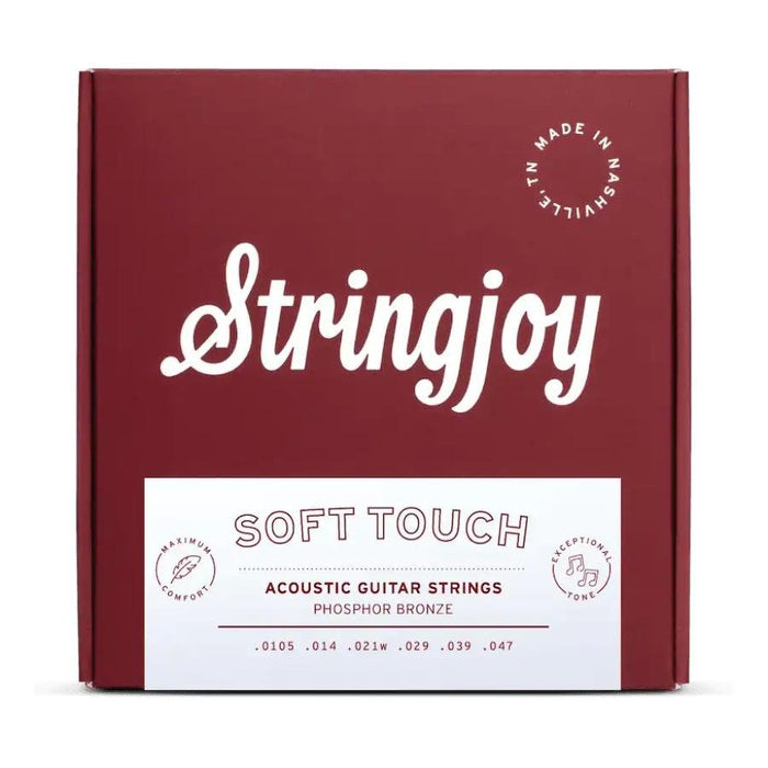 Stringjoy | Soft Touch | Light Tension & Heavy on Tone | 10.5 - 47 Phosphor Bronze | Acoustic Guitar (SJ-NB10547SF) - Gsus4