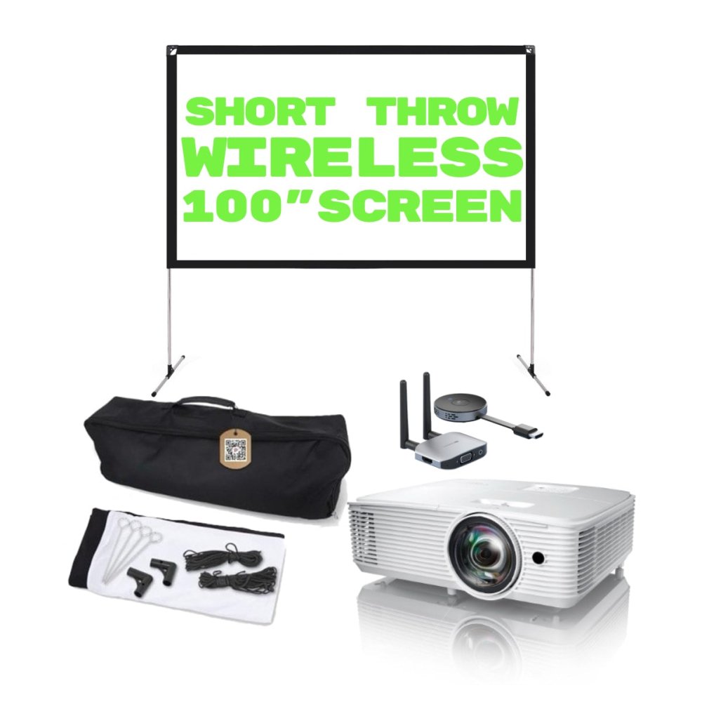 Sydney PA Hire HDR Short Throw Projector, Wireless HDMI & 100