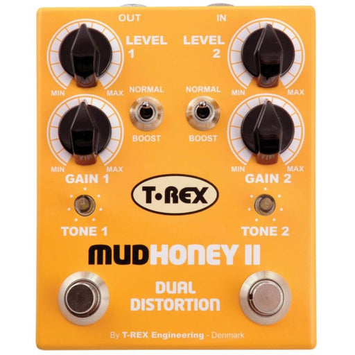 T - Rex | Mudhoney II | Dual Channel Distortion / Fuzz Pedal (TR10020) - Gsus4