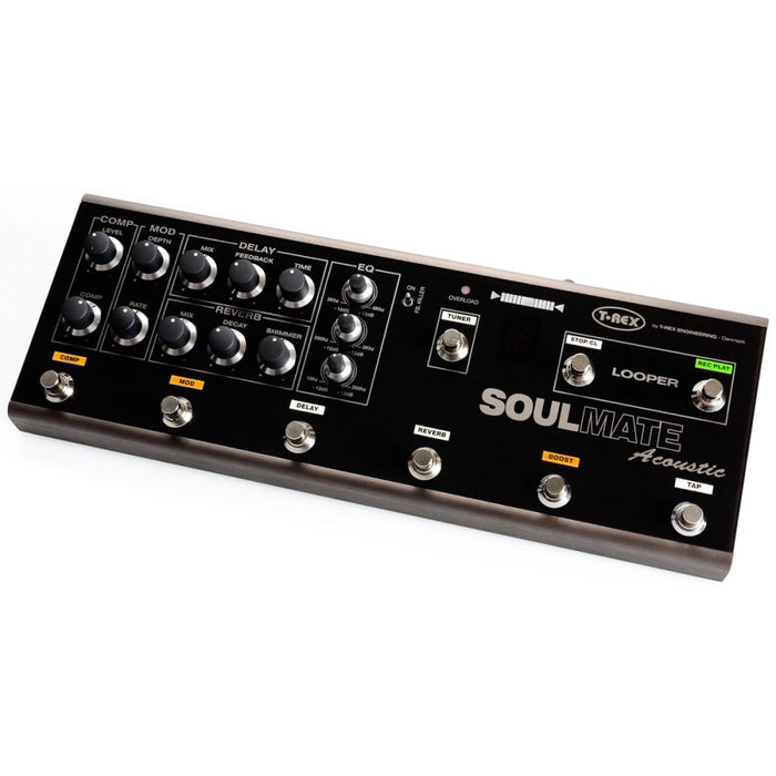 T - Rex | SoulMate Acoustic | All - In - One Acoustic Board w/ Tuner, Compressor, EQ, Delay, Reverb, Boost & Looper (TR10036) - Gsus4