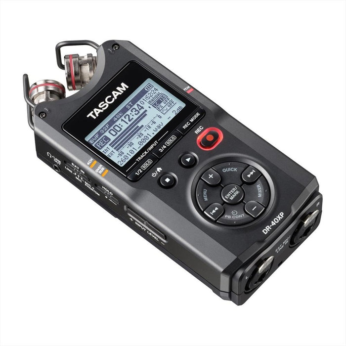Tascam | DR - 40XP | 4 - Channel 32 - Bit Float Handheld Recorder w/ USB - C Audio Interface (TA-DR-40XP) - Gsus4