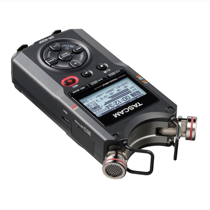 Tascam | DR - 40XP | 4 - Channel 32 - Bit Float Handheld Recorder w/ USB - C Audio Interface (TA-DR-40XP) - Gsus4