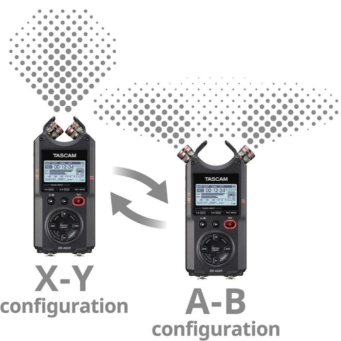 Tascam | DR - 40XP | 4 - Channel 32 - Bit Float Handheld Recorder w/ USB - C Audio Interface (TA-DR-40XP) - Gsus4