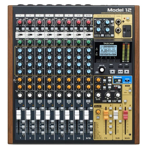 Tascam Model 12 Multitrack Recorder w/ Integrated USB Audio Interface & Analog Mixer (TA-MODEL-12) - Gsus4