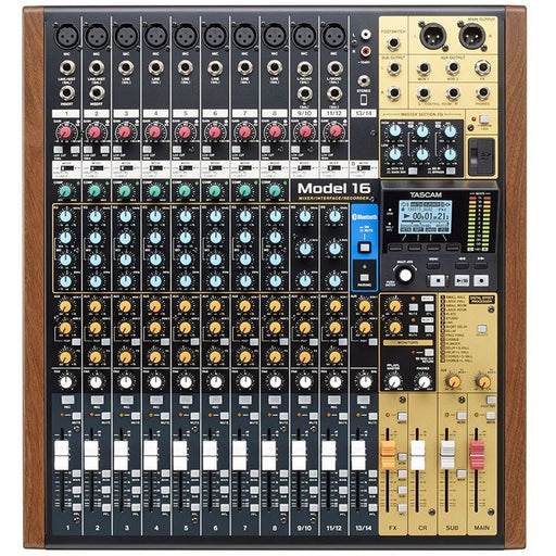 Tascam Model 16 Multitrack Recorder w/ Integrated USB Audio Interface & Analog Mixer (TA-MODEL-16) - Gsus4